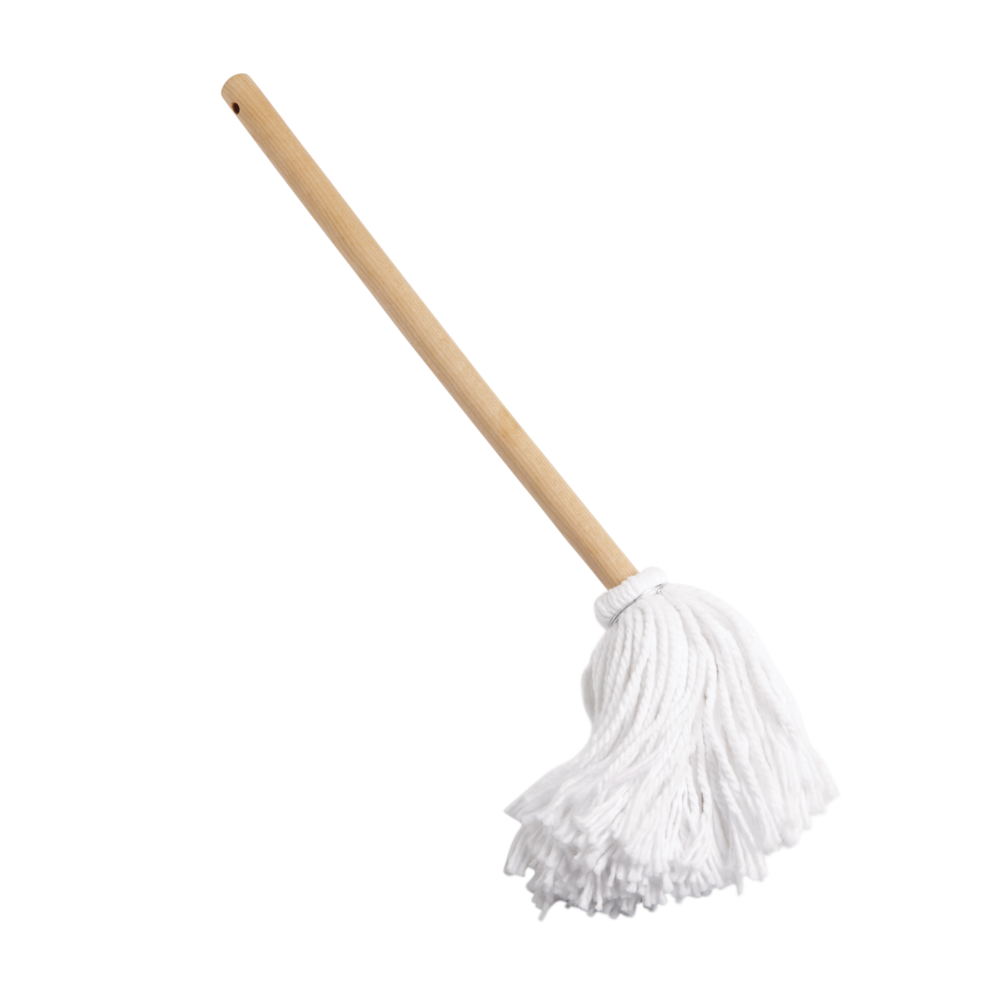 Cotton Dish Mop with Wood Handle I3R8 - product image 1