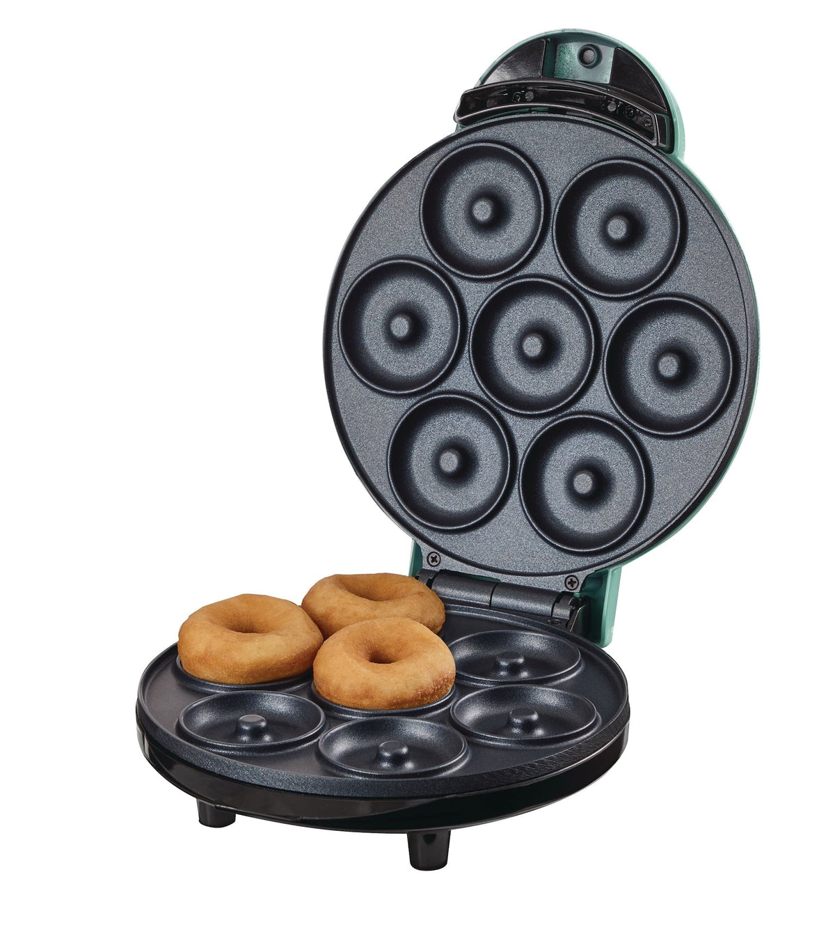 Express Mini Compact Electric Donut Maker, Non-Stick Surface, Aqua G4E0 - product image 4