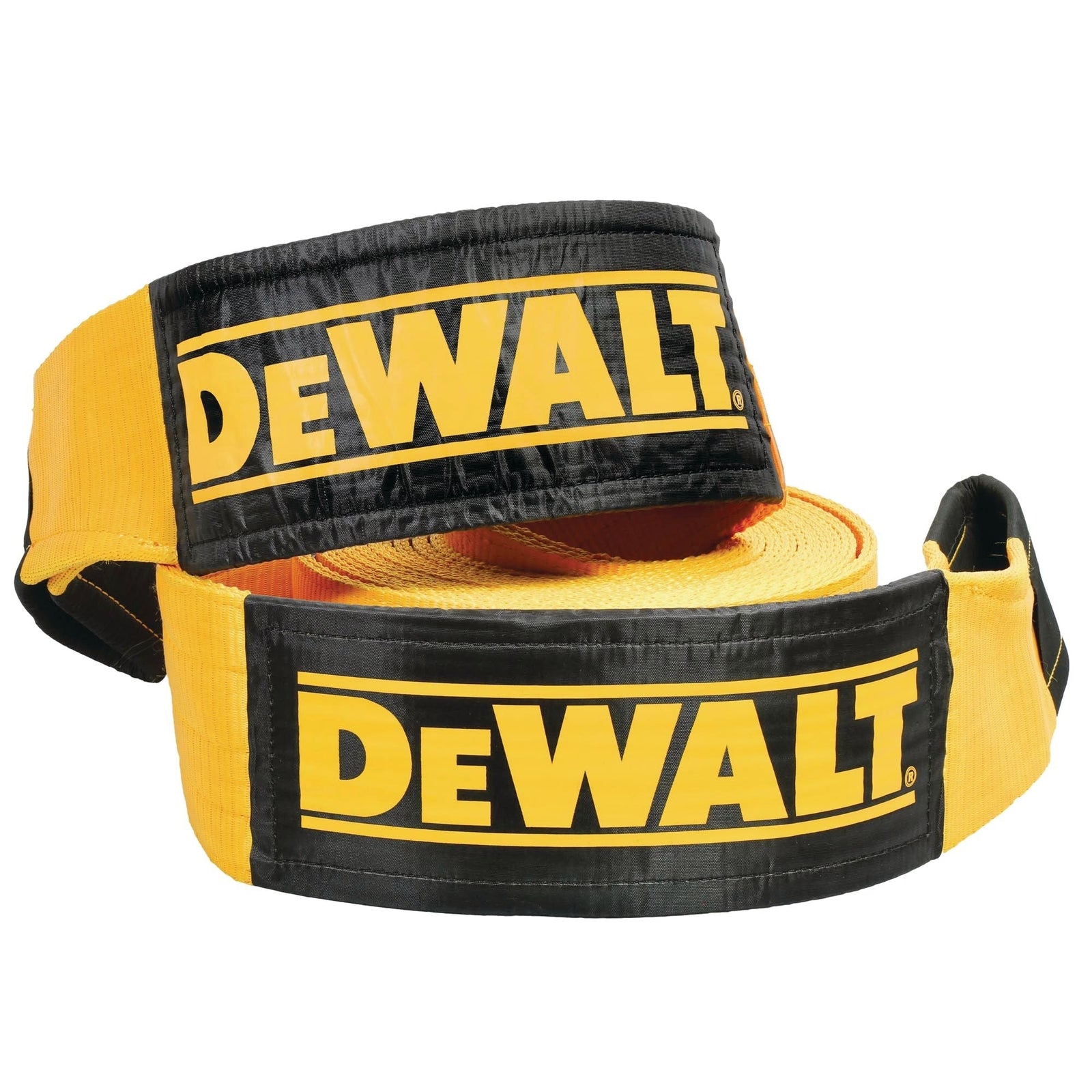 Heavy-Duty 75000-lb Break Strength Looped End Recovery Strap, Yellow, 6-in x 30-ft F9J0 - product image 1