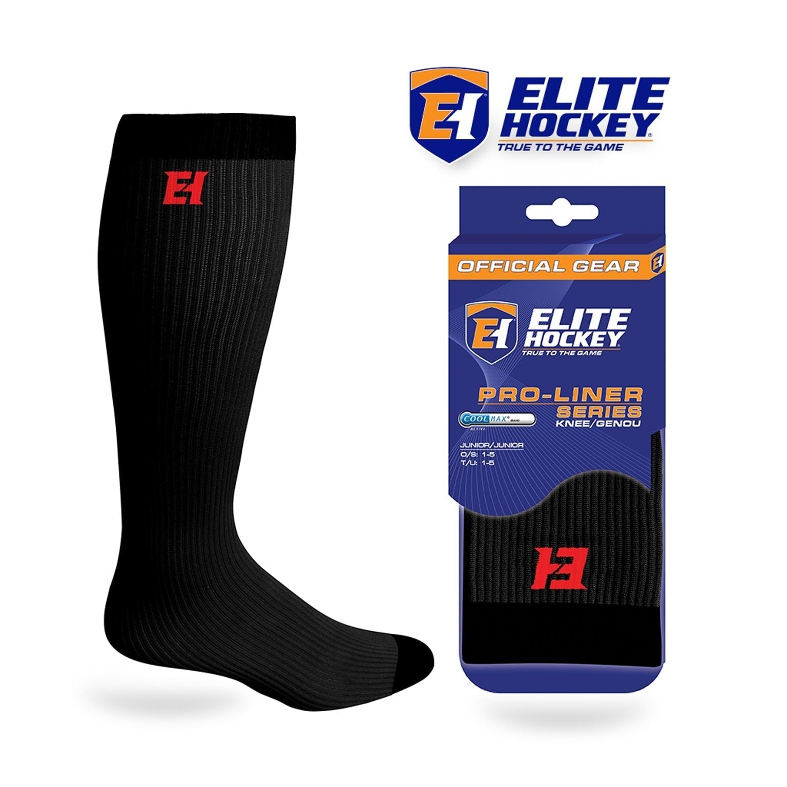 Hockey Pro-Liner Skate Socks, Junior, Various Colours B4N0 - product image 1
