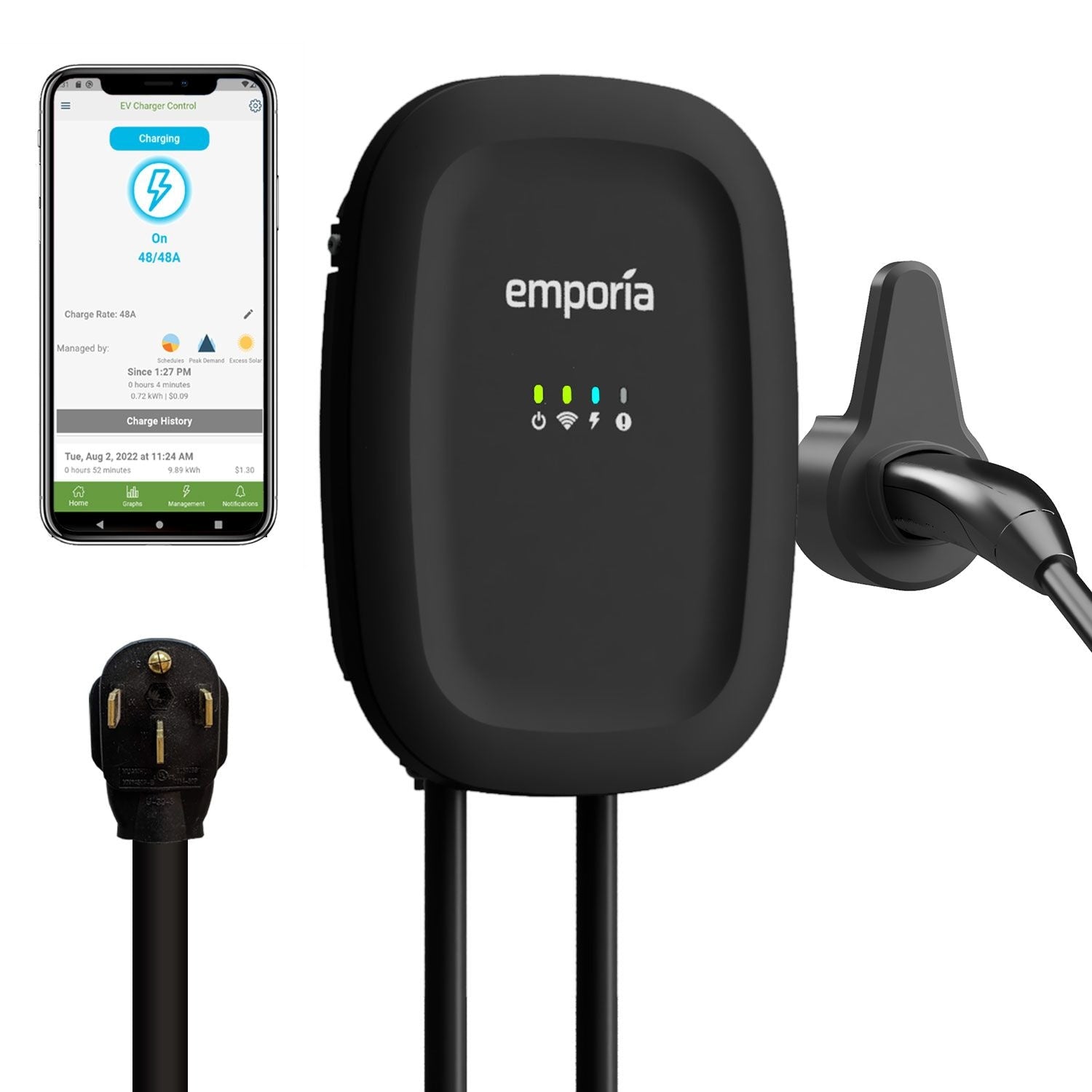 40A Wi-Fi Level 2 NEMA 14-50 NACS EV Charger L2M5 - product image 1