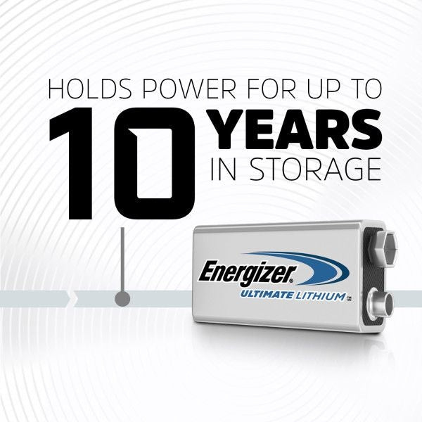 2-pk 9V / 9 Volt Lithium Batteries, EZ Turn Lock, PowerSeal R2O7 - product image 3