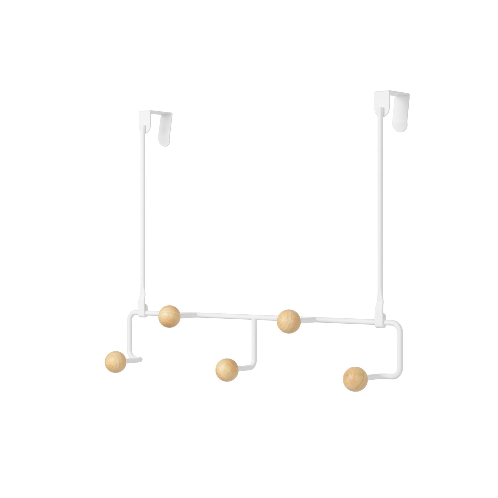 Over The Door 5 Hook, White F8G2 - product image 1