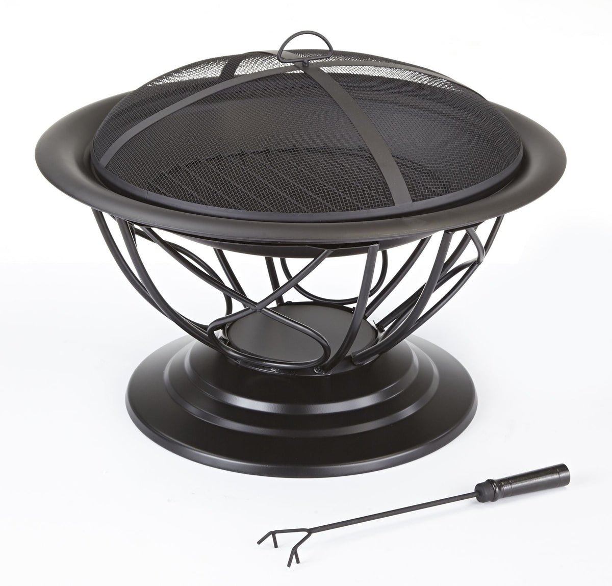Savona Round Wood-Burning Outdoor Fire Bowl/Fire Pit, 29.5 x 20-in D6P2 - product image 4