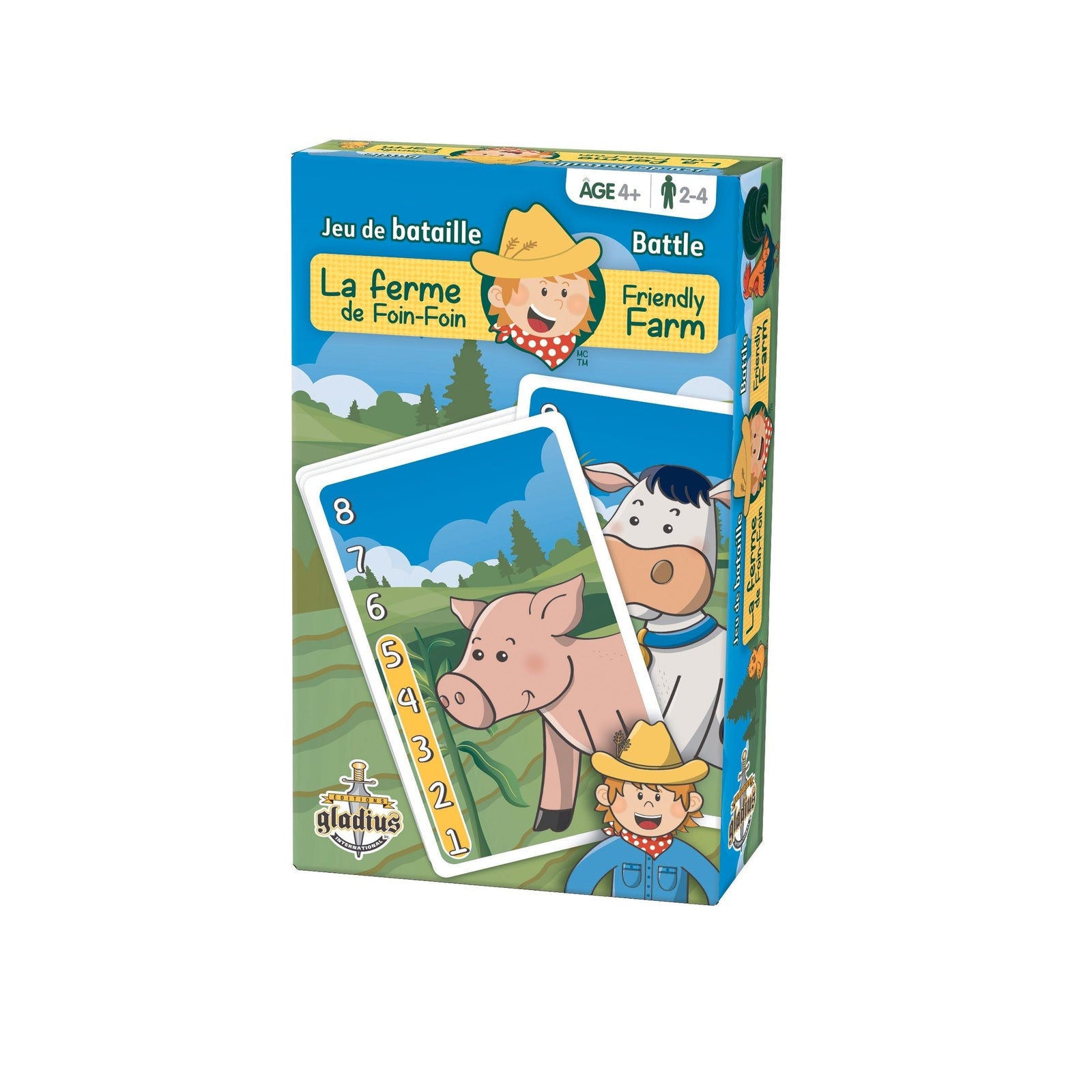 Farm Battle Family Board Game, Bilingual, Ages 4+ W4M9 - product image 1