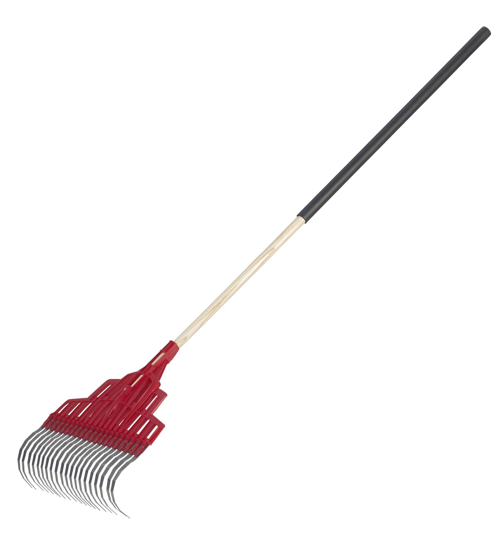 Multi-Purpose Poly Steel 20-Tine Leaf Rake, Wooden Shaft, 65.5-in W7X3 - product image 4