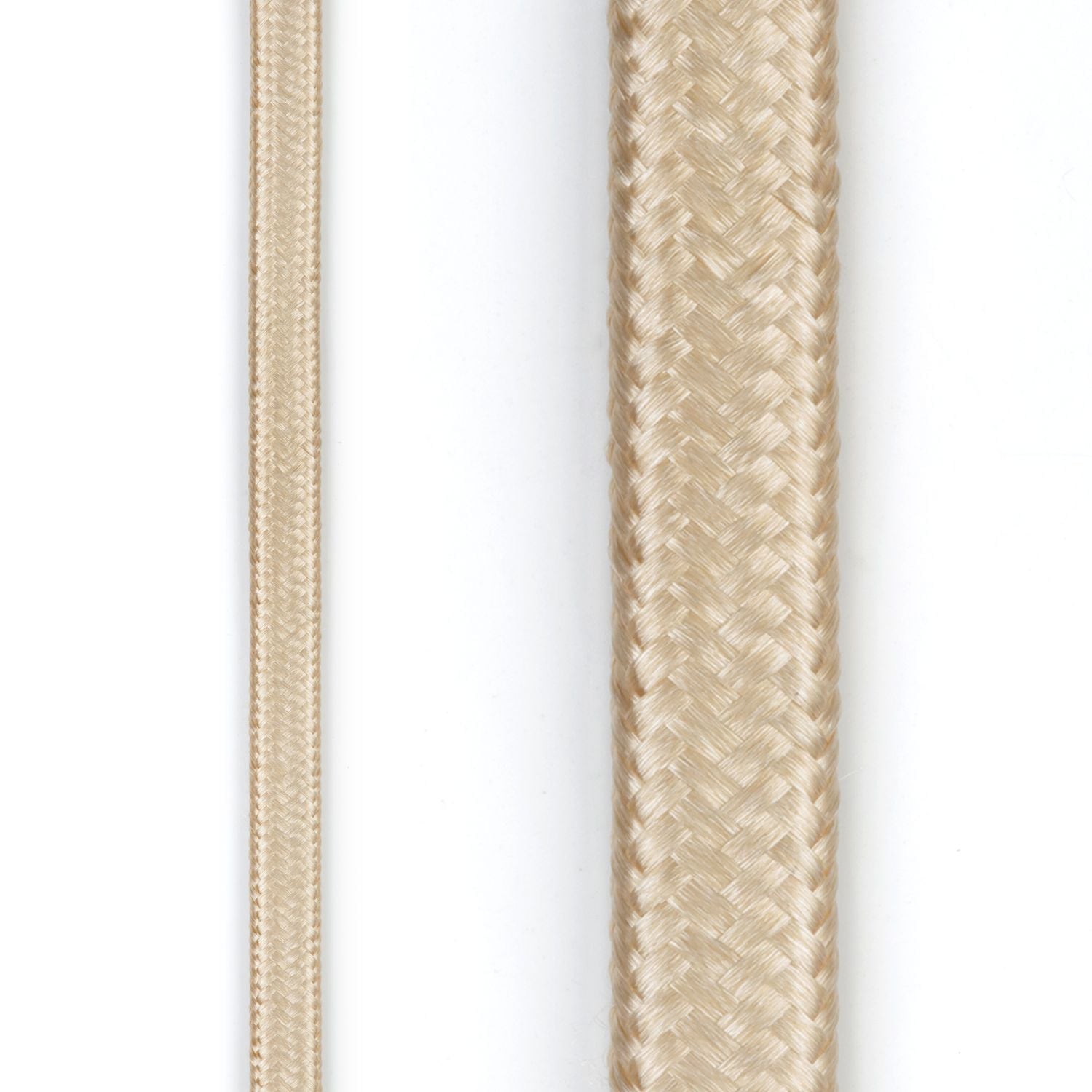 9-ft 16/2 Fabric Extension Cord, Right Angle Plug, 3 Outlets, Gold S1K3 - product image 4