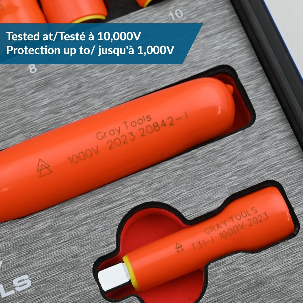 Tools 1/2-in Drive Socket Extension, 1000V Insulated, 10-in C4C6 - product image 3