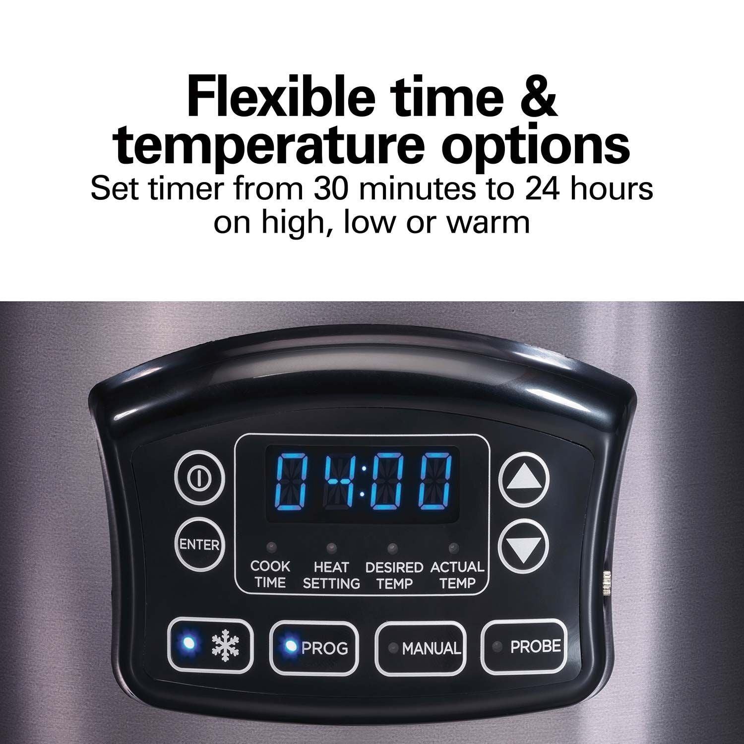 Programmable Defrost Slow Cooker, Black, 6-qt M1T9 - product image 4