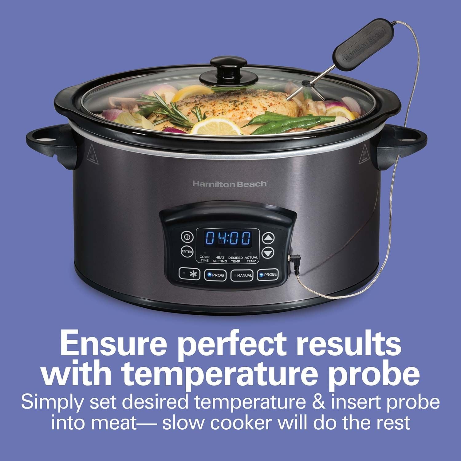 Programmable Defrost Slow Cooker, Black, 6-qt M1T9 - product image 5