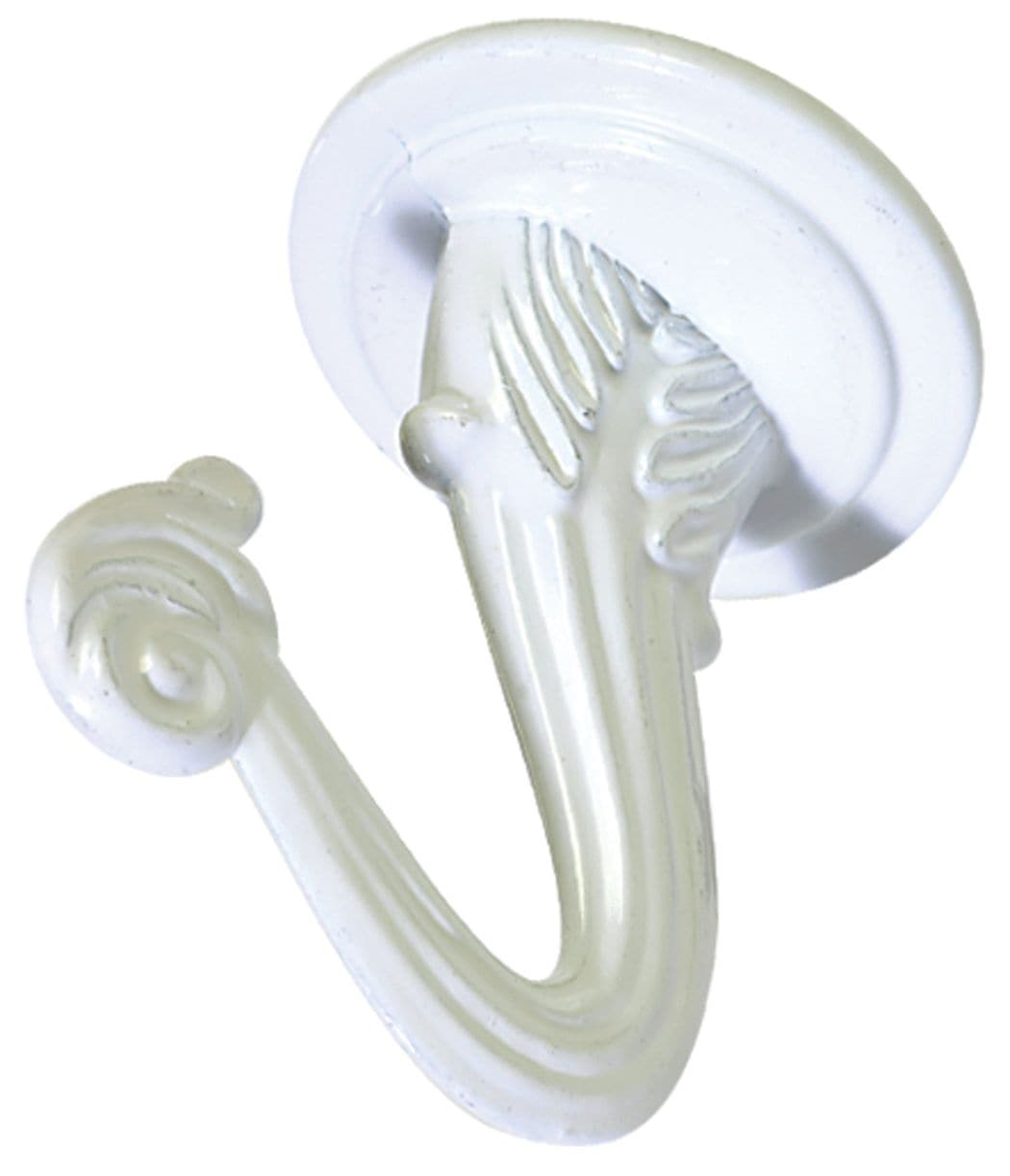 Swag Hooks with Screws and Hanger, White, 2-pk J4R2 - product image 1