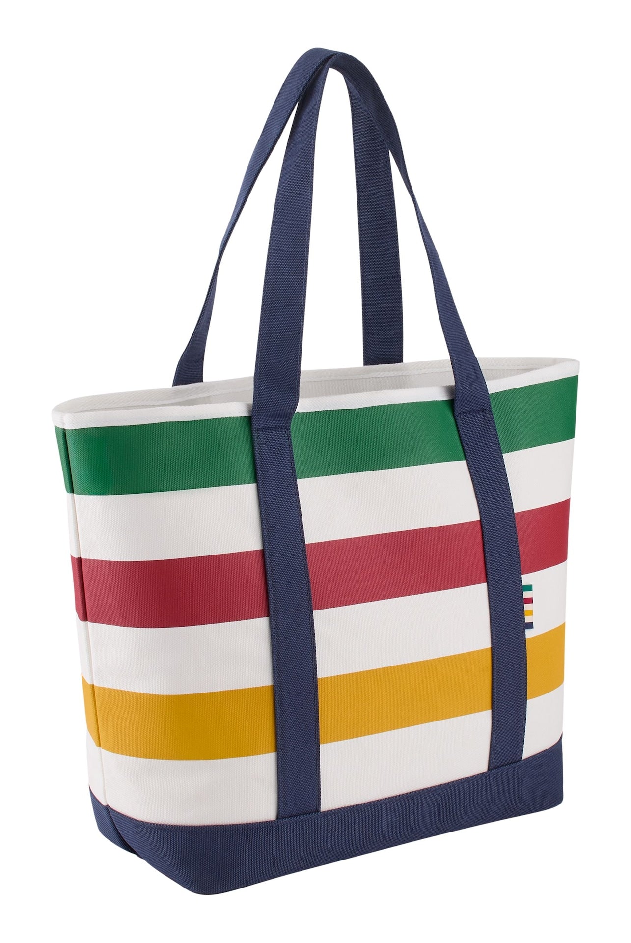 Bay Stripes Signature Canvas Tote Bag, 7.5-in, Navy L7S1 - product image 1