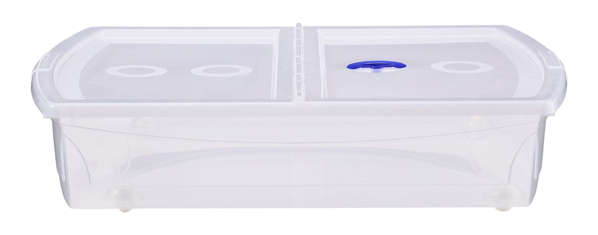 Shallow Under-the-Bed Storage Tote with Wheels S0U7 - product image 1