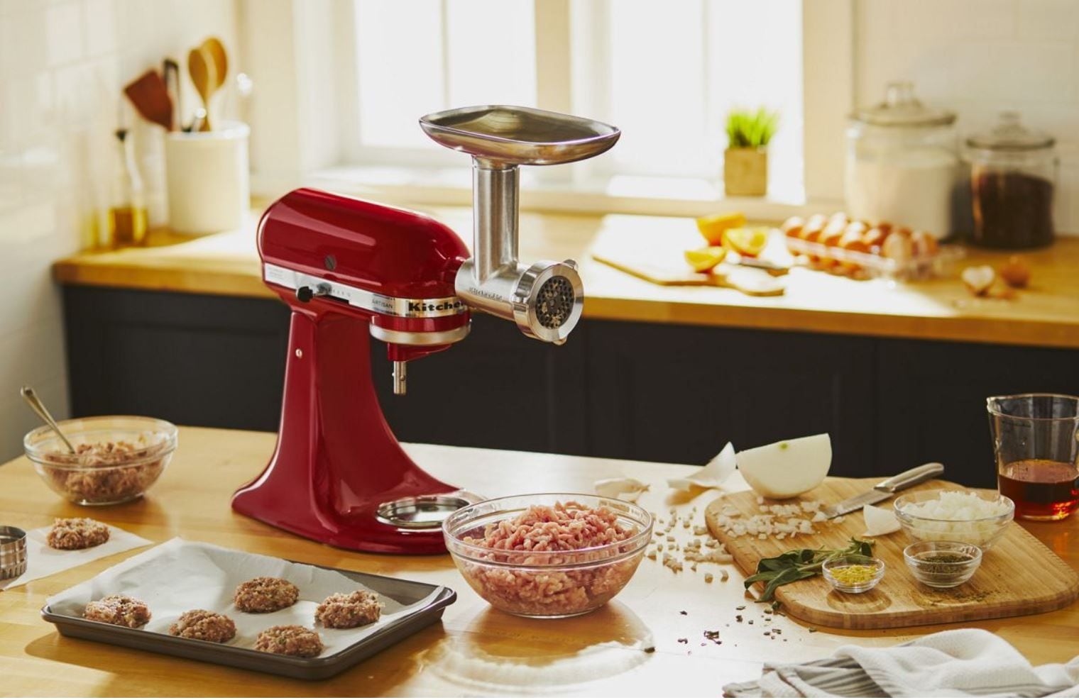 Metal Food Grinder Stand Mixer Attachment S2S9 - product image 7