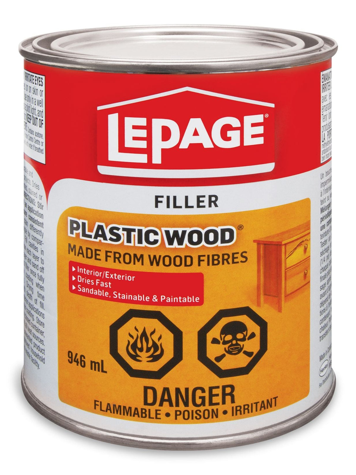 Plastic Wood Filler, 946-mL M0A8 - product image 2