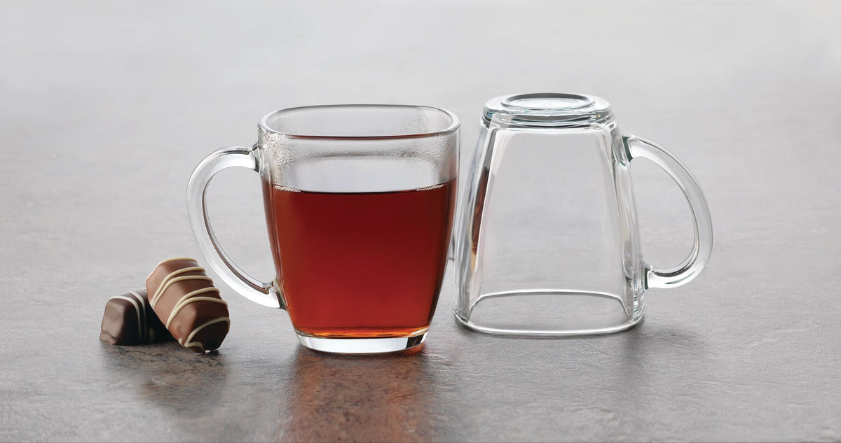 Square Mug Set, Clear, 4-pc M7G4 - product image 4