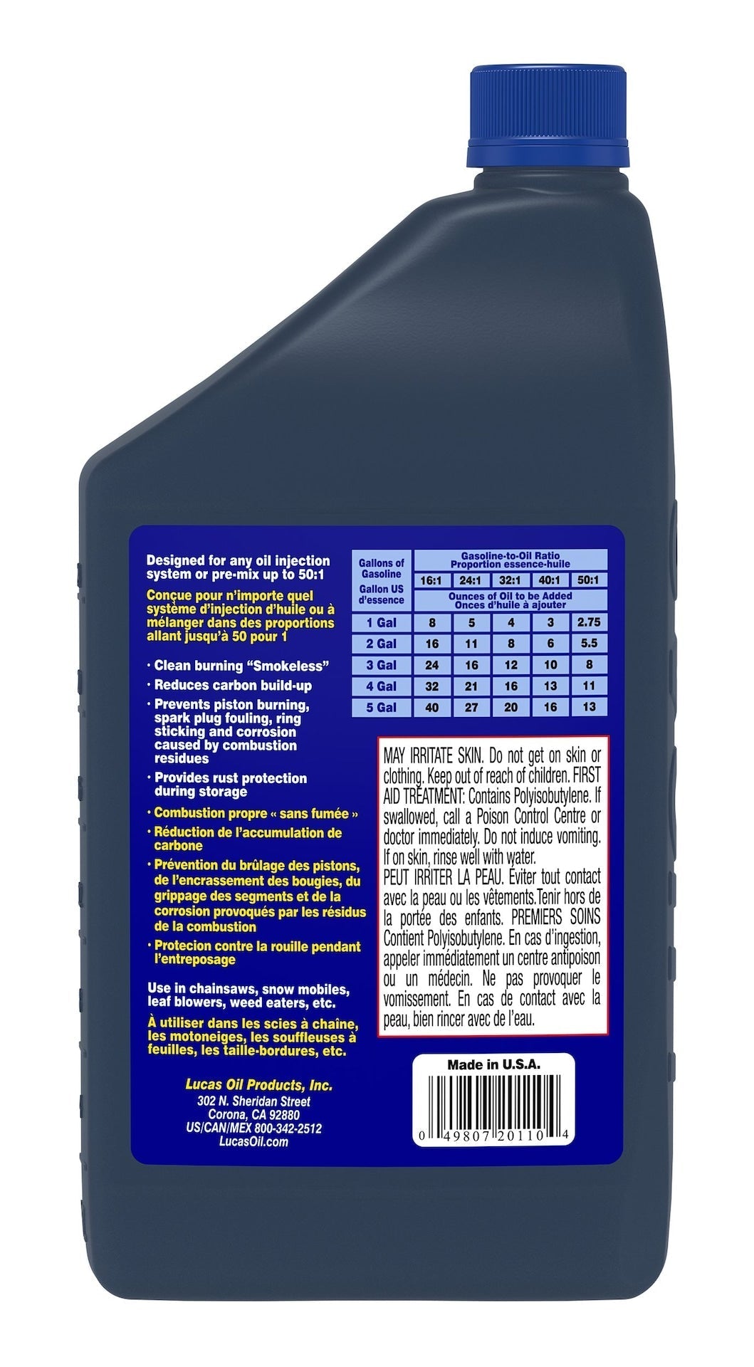 Oil 2-Stroke Semi-Synthetic Oil, 946-mL F8F1 - product image 2