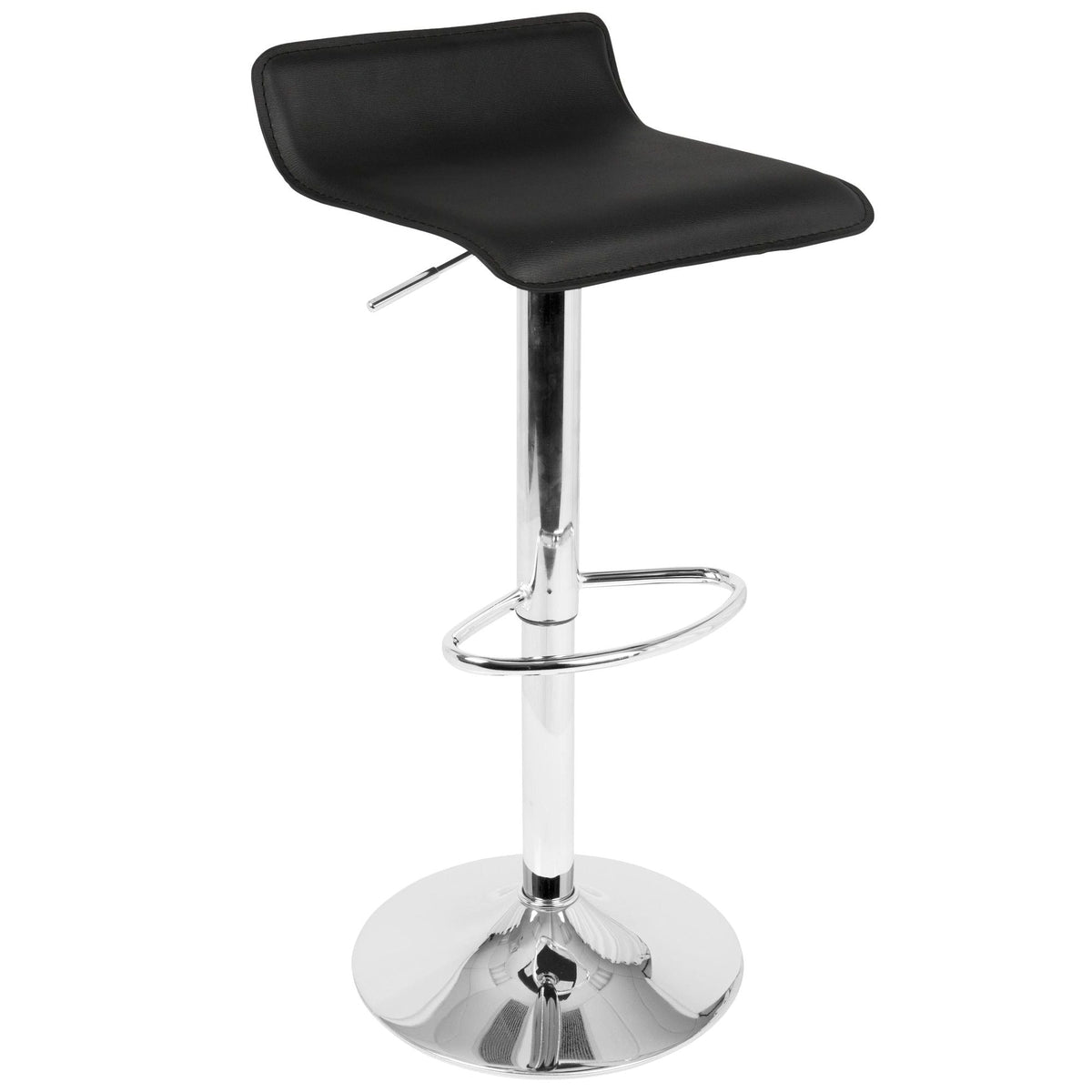 Ale PU Leather Swivel Counter/Bar Stool Adjustable Height (2-Piece Set) Y5N9 - product image 1