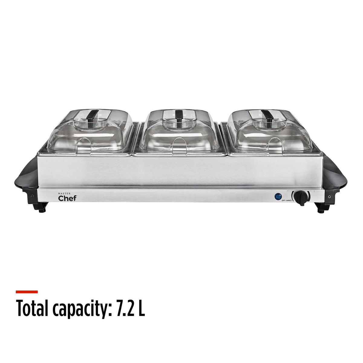 3-Tier Buffet Server/Food Warmer with Warming Tray, Stainless Steel, 300W V0Q2 - product image 8