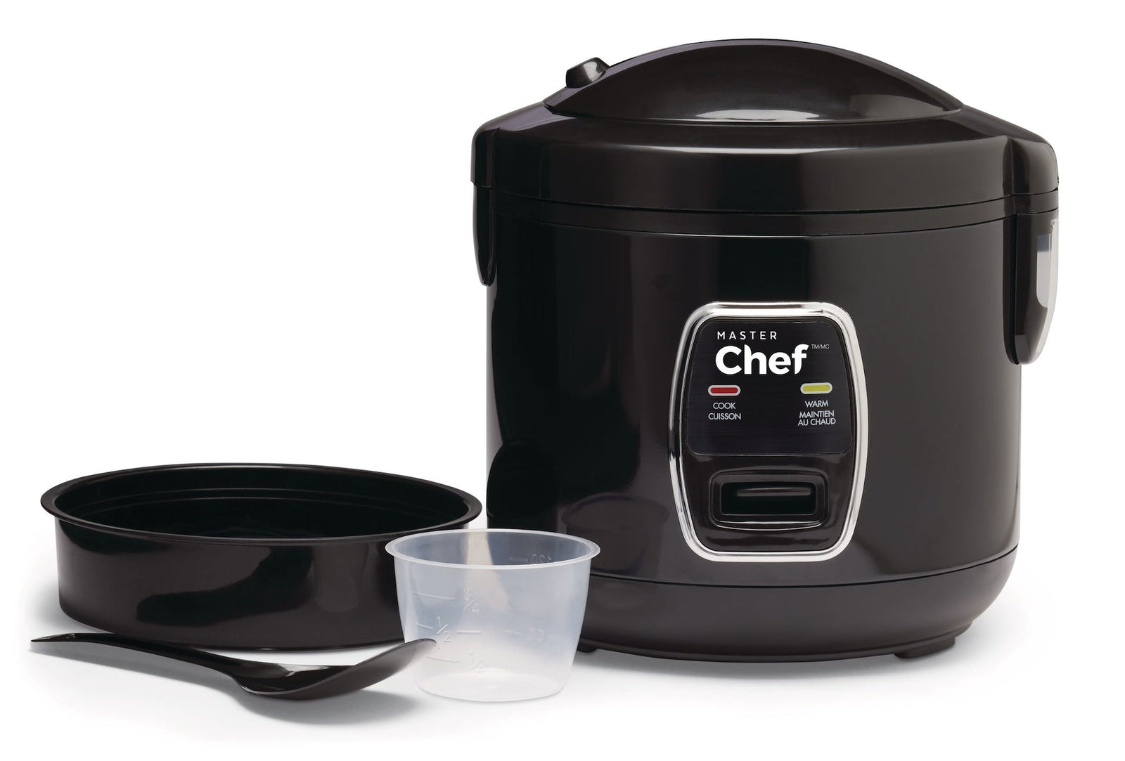 Deluxe Non-Stick Rice Cooker & Steamer, Black, 10 Cups B3E1 - product image 1