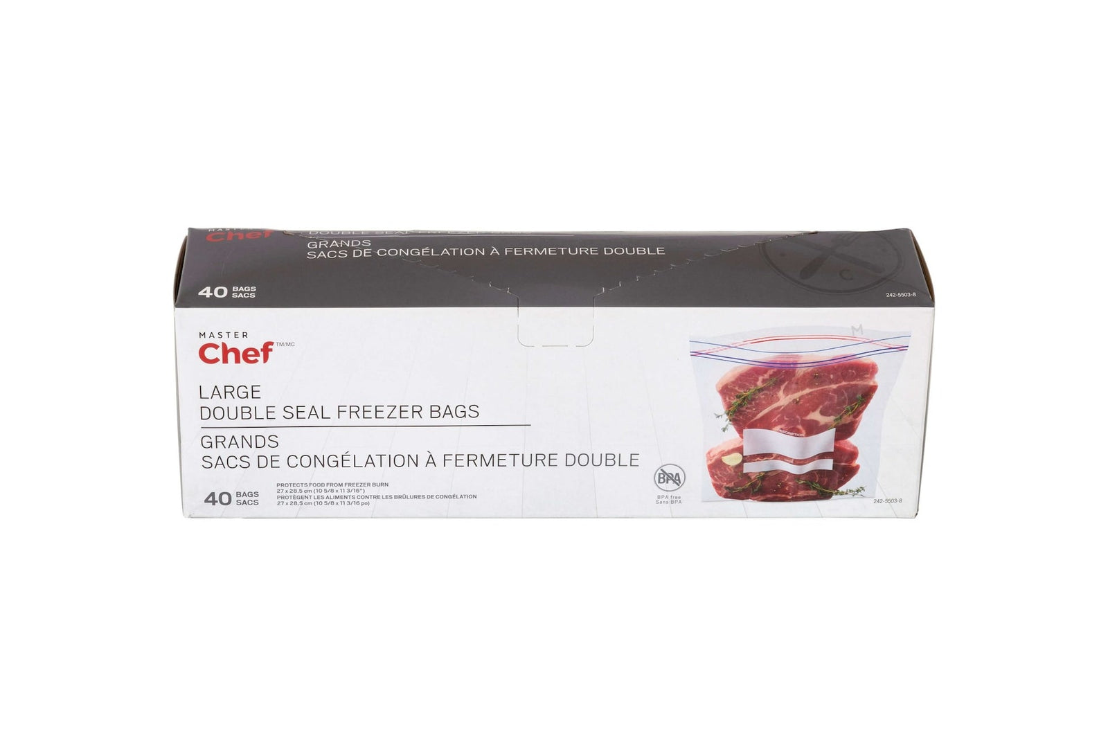 Double Seal Large Freezer Bag, 40-pk K6I9 - product image 1