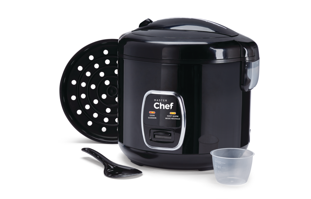 One-Touch Non-Stick Rice Cooker & Steamer, Black, 20 Cups P6D2 - product image 4
