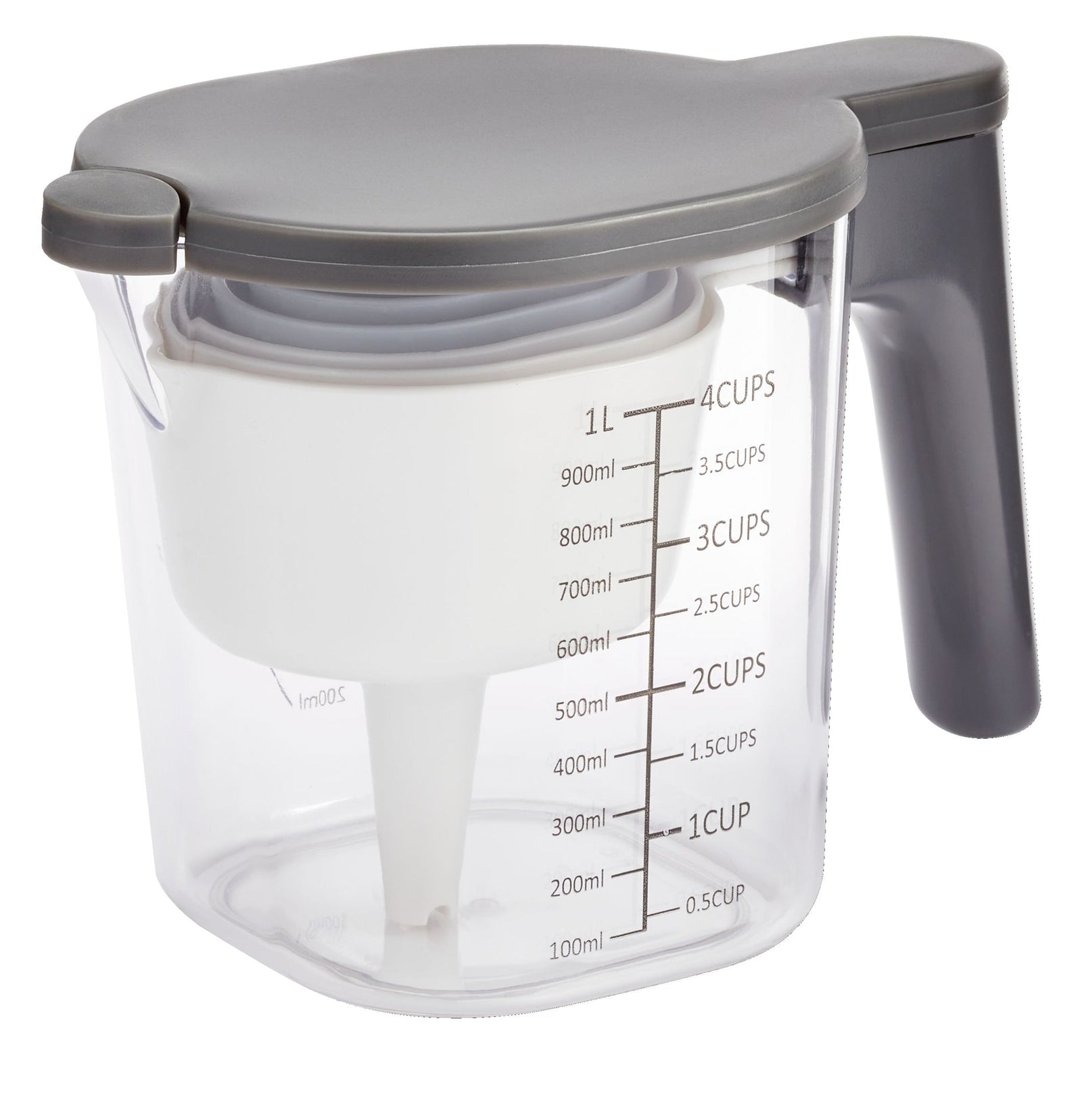 Plastic Stackable Measuring Cup Set, 10-pc X7O7 - product image 1