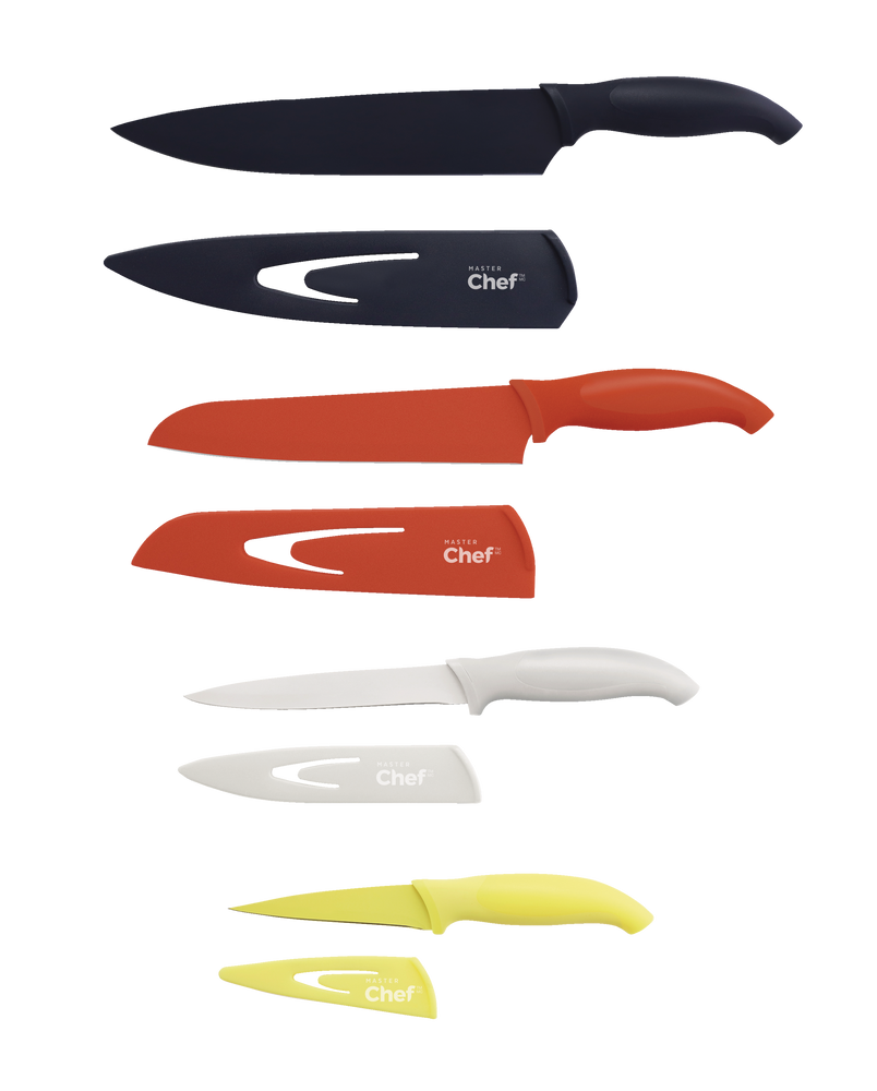 Stainless Steel Knife Set with Sheaths, Dishwasher Safe, 4-pc T0P0 - product image 1