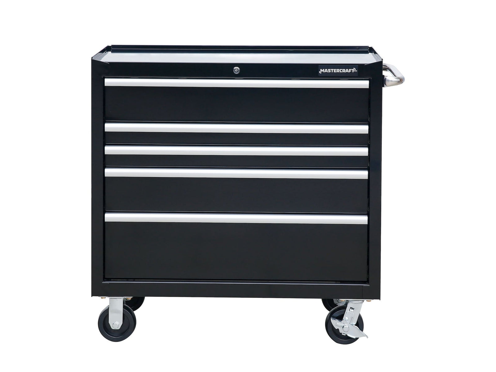 5-Drawer Powder-Coated Steel Tool Cabinet, Black, 36-in V4H2 - product image 2