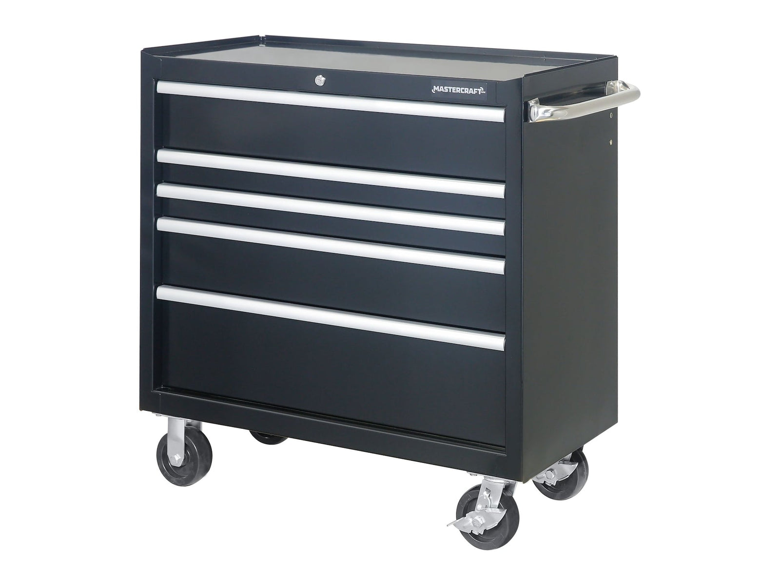 5-Drawer Powder-Coated Steel Tool Cabinet, Black, 36-in V4H2 - product image 5