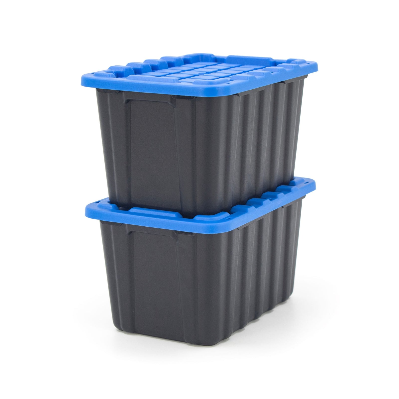 Tiny Heavy Duty Stackable Storage Tote with Lid, Black H0F6 - product image 4