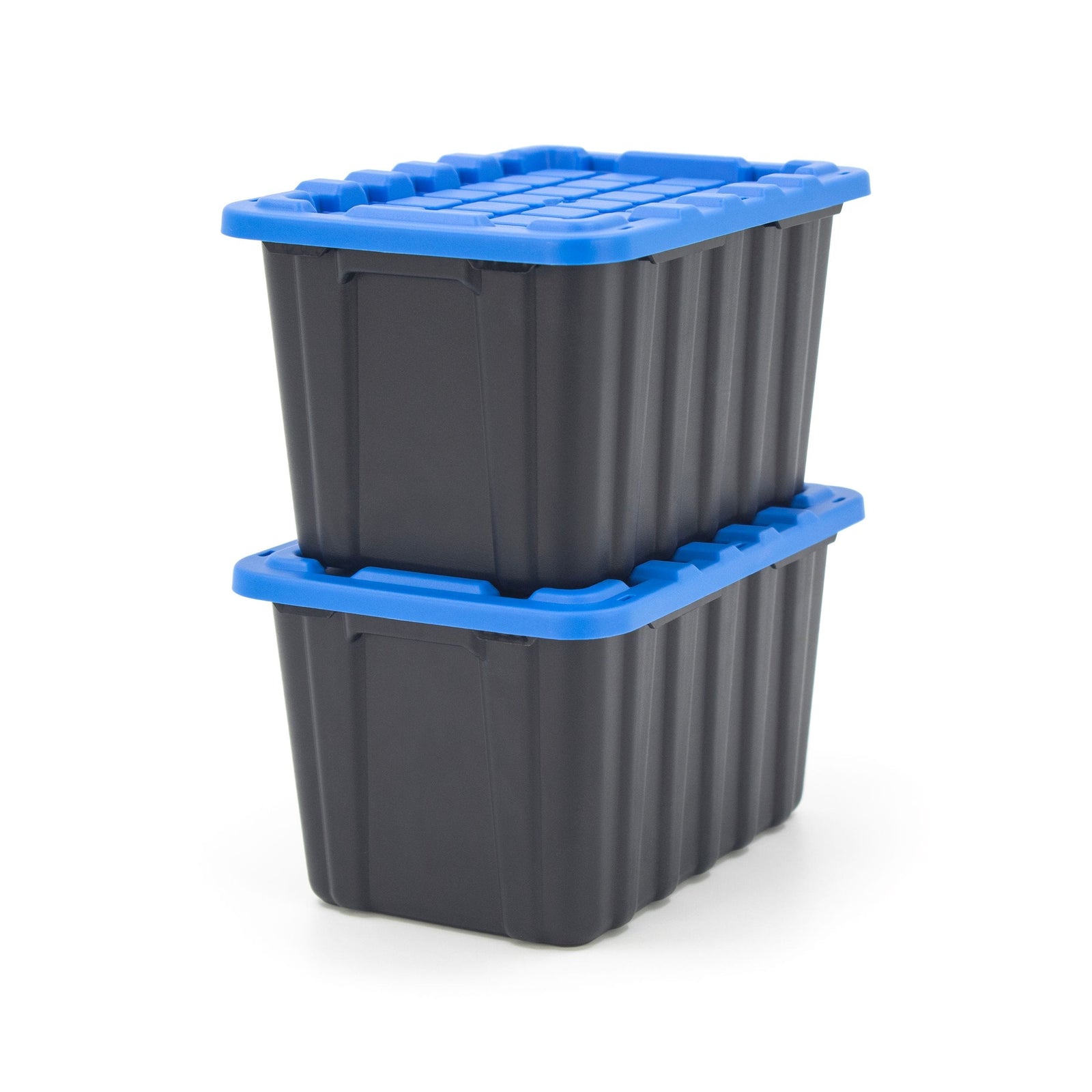 Tiny Heavy Duty Stackable Storage Tote with Lid, Black H0F6 - product image 5