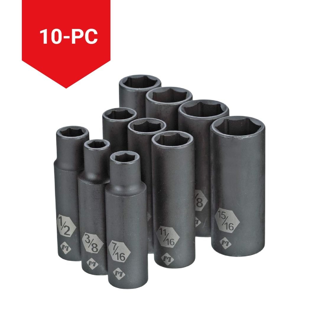 1/2-in Drive Deep Impact Socket Set, SAE, 10-pc R5C9 - product image 5