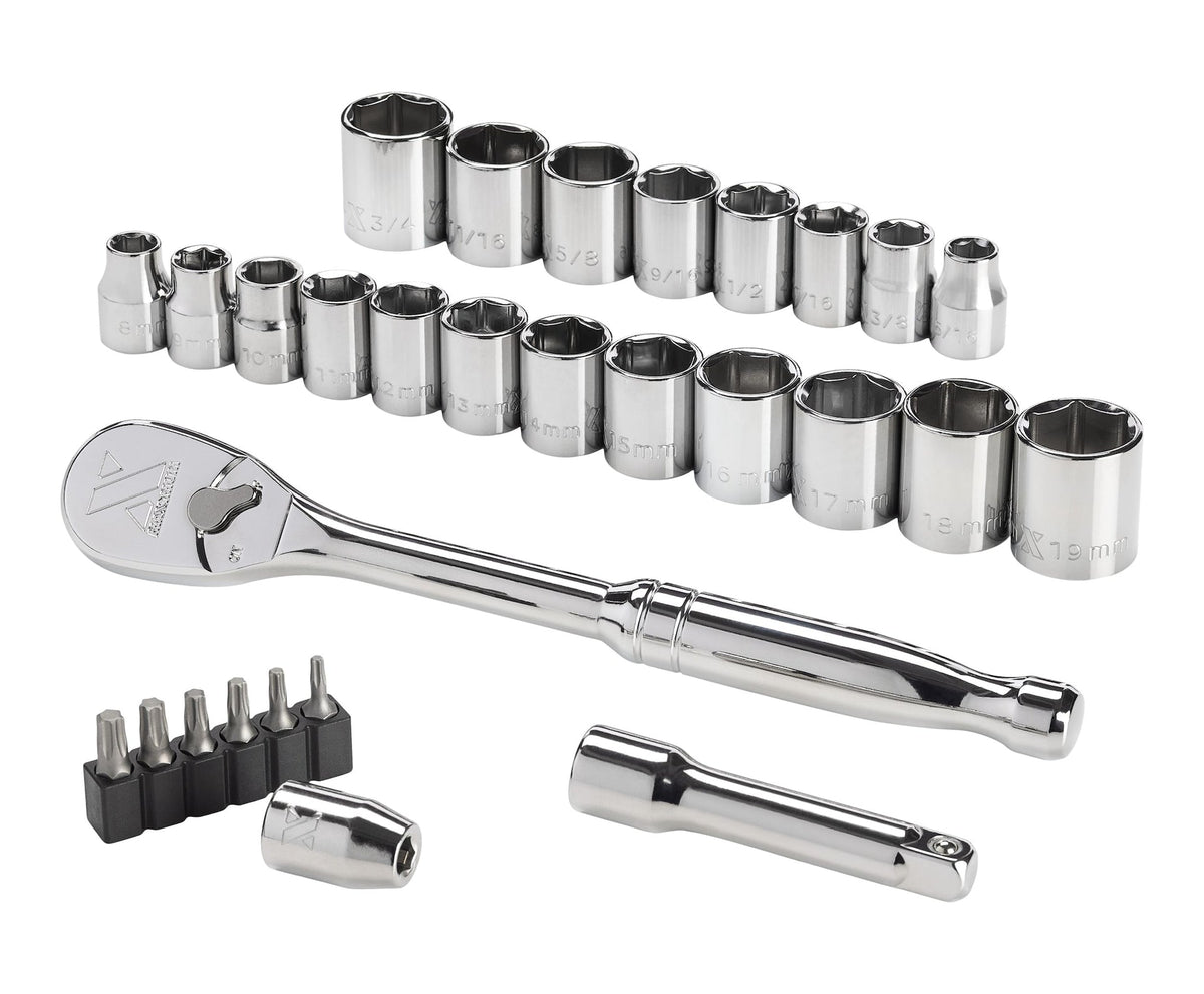 29 Piece 3/8" Drive Metric Socket Set M8G4 - product image 1