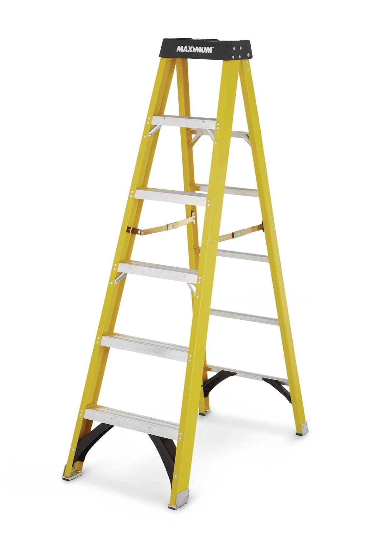 Grade 1A Fibreglass Step Ladder, 300-lb 6-ft L0W7 - product image 1