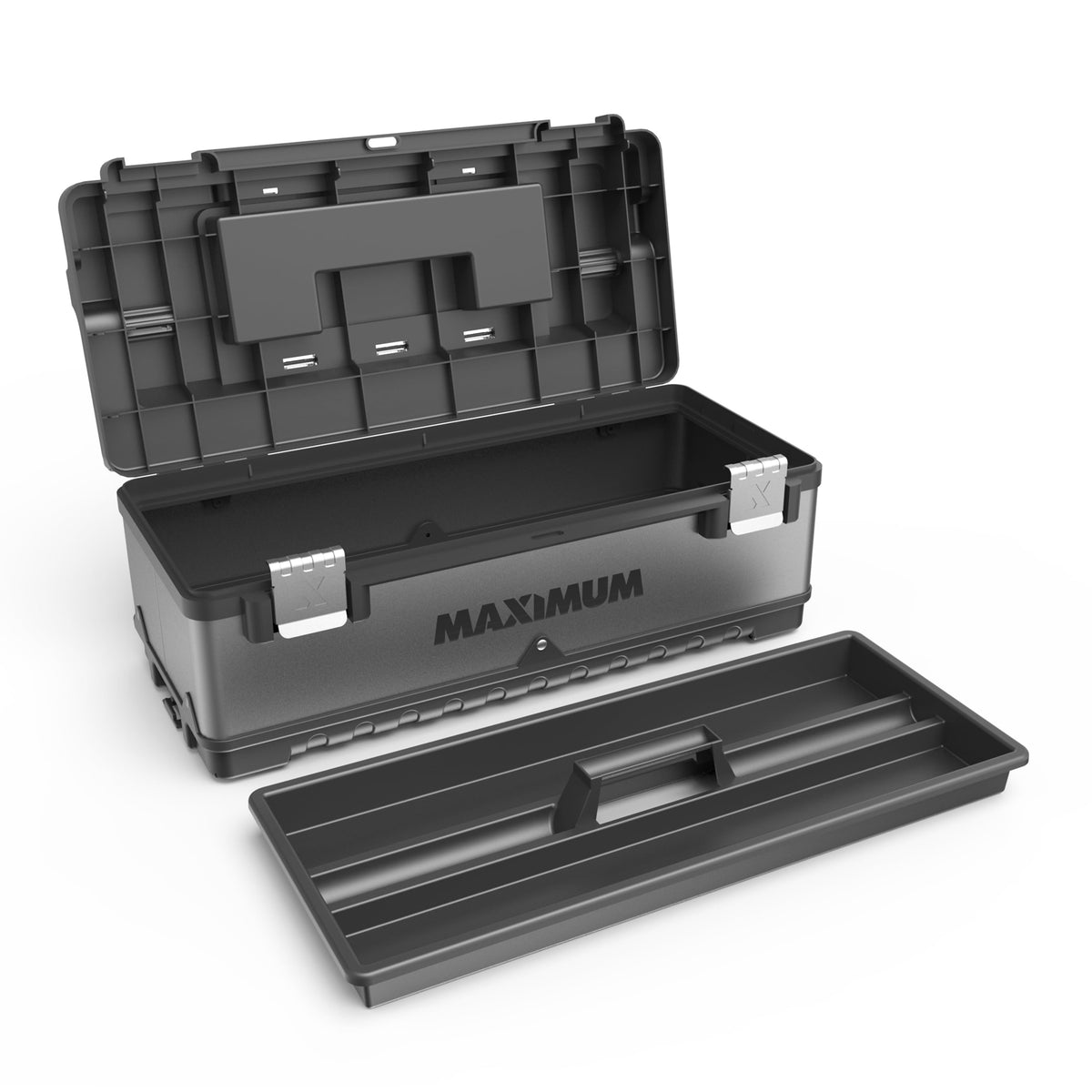 Heavy-Duty Metal & Plastic Tool Box with Removable Tray, 23-in V1R3 - product image 2