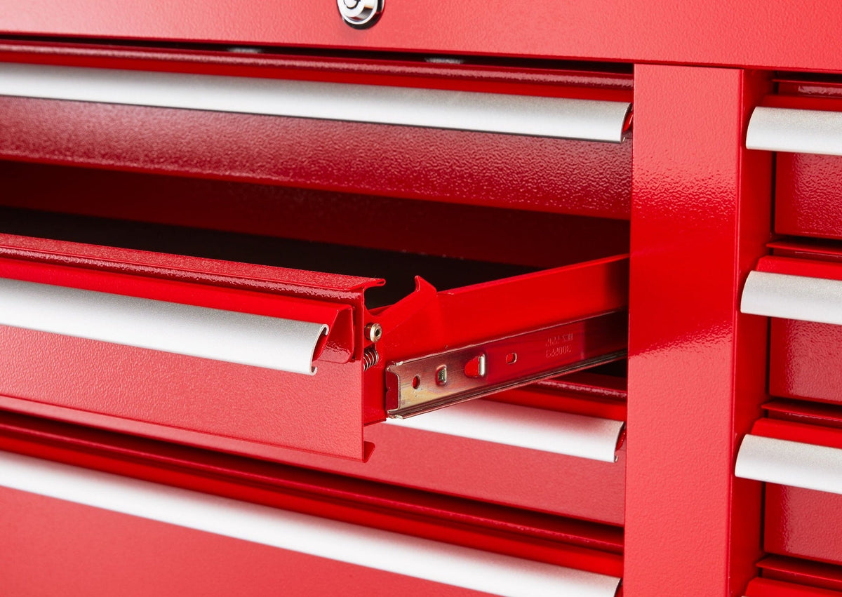 Tool Storage Cabinet, Built-In Power Bar with USB, 9-Drawer, 47-in, Red E4M2 - product image 7