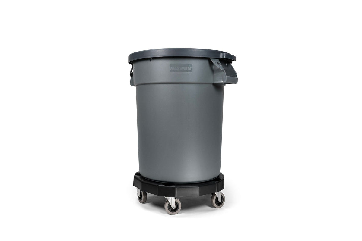 Universal Commercial Heavy-Duty Resin Garbage Can Dolly, Black H0B0 - product image 3