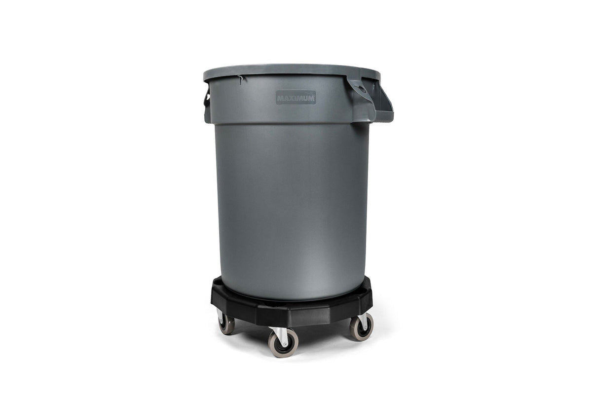 Universal Commercial Heavy-Duty Resin Garbage Can Dolly, Black H0B0 - product image 4