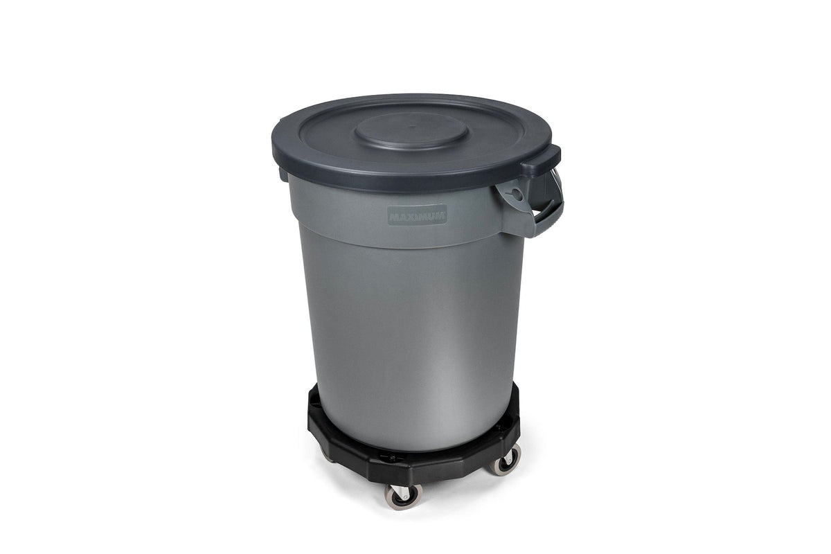 Universal Commercial Heavy-Duty Resin Garbage Can Dolly, Black H0B0 - product image 5