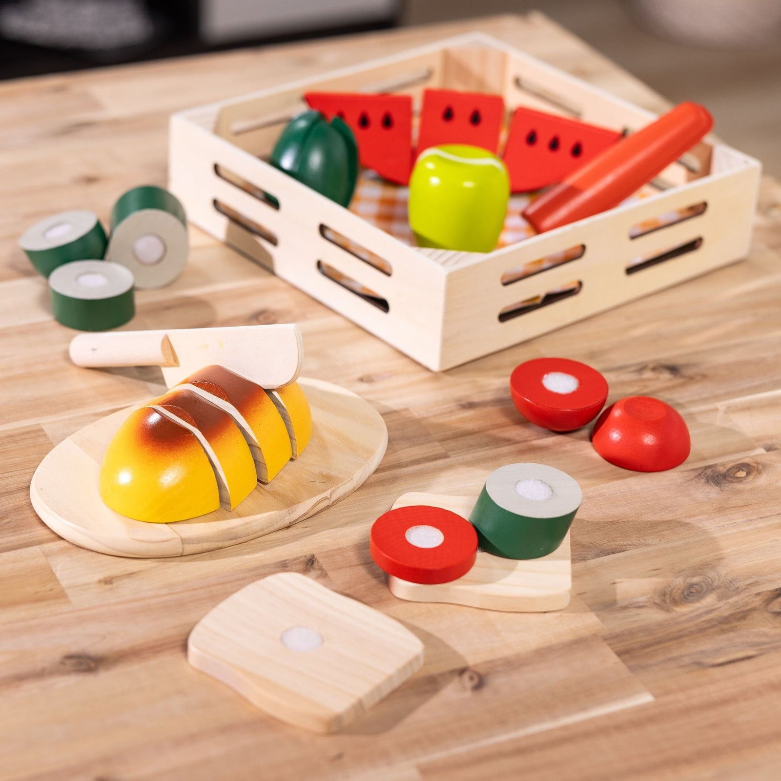 Wooden Cutting Food Playset, Ages 3+ B0L9 - product image 4