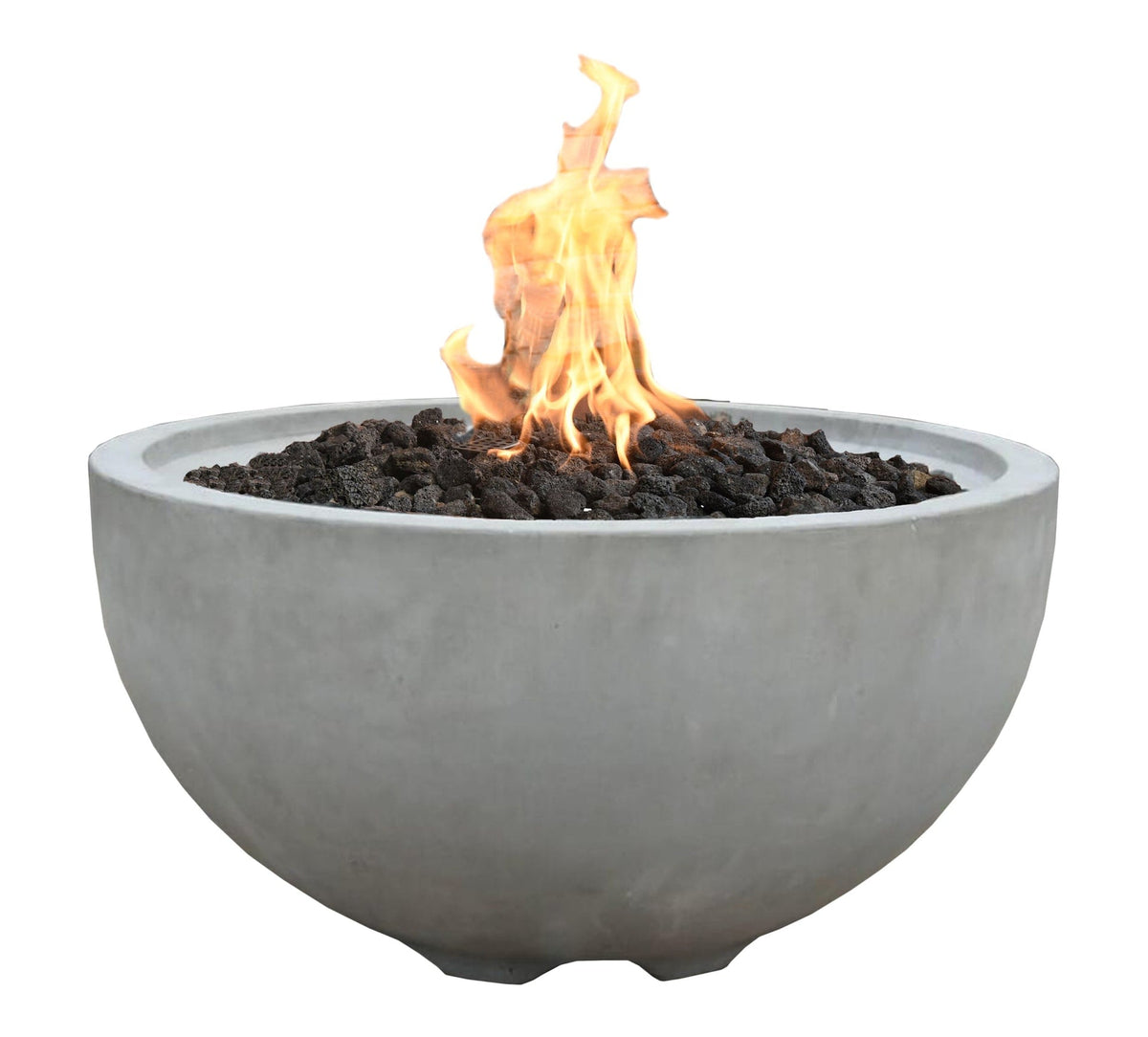 Nantucket Round Propane-Fueled Fire Bowl with Lava Rock & Canvas Cover, 40,000 BTUs, 14-in G9R2 - product image 1