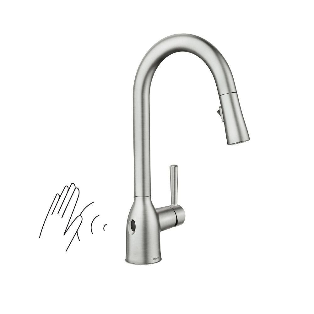 Adler Single Handle Kitchen Faucet with Motionsense, Spot Resist Stainless L0E0 - product image 2