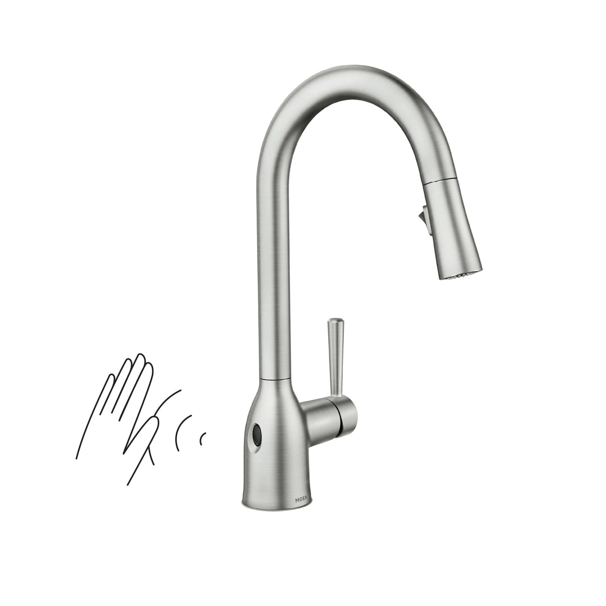Adler Single Handle Kitchen Faucet with Motionsense, Spot Resist Stainless L0E0 - product image 5