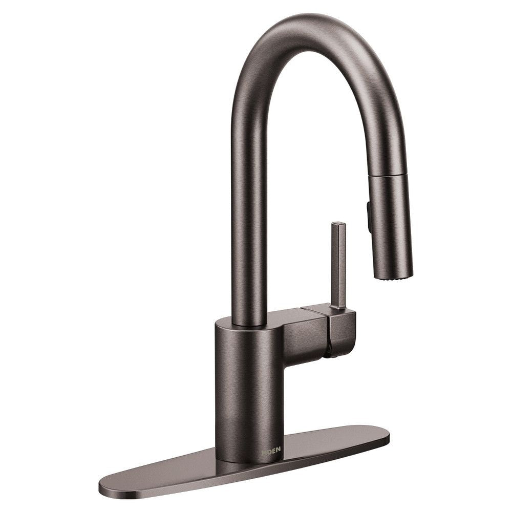 Align Single Handle High Arc Pull Down Spot-Resist Sprayer Kitchen Faucet with Power Clean, Black Stainless Steel Z1B4 - product image 1