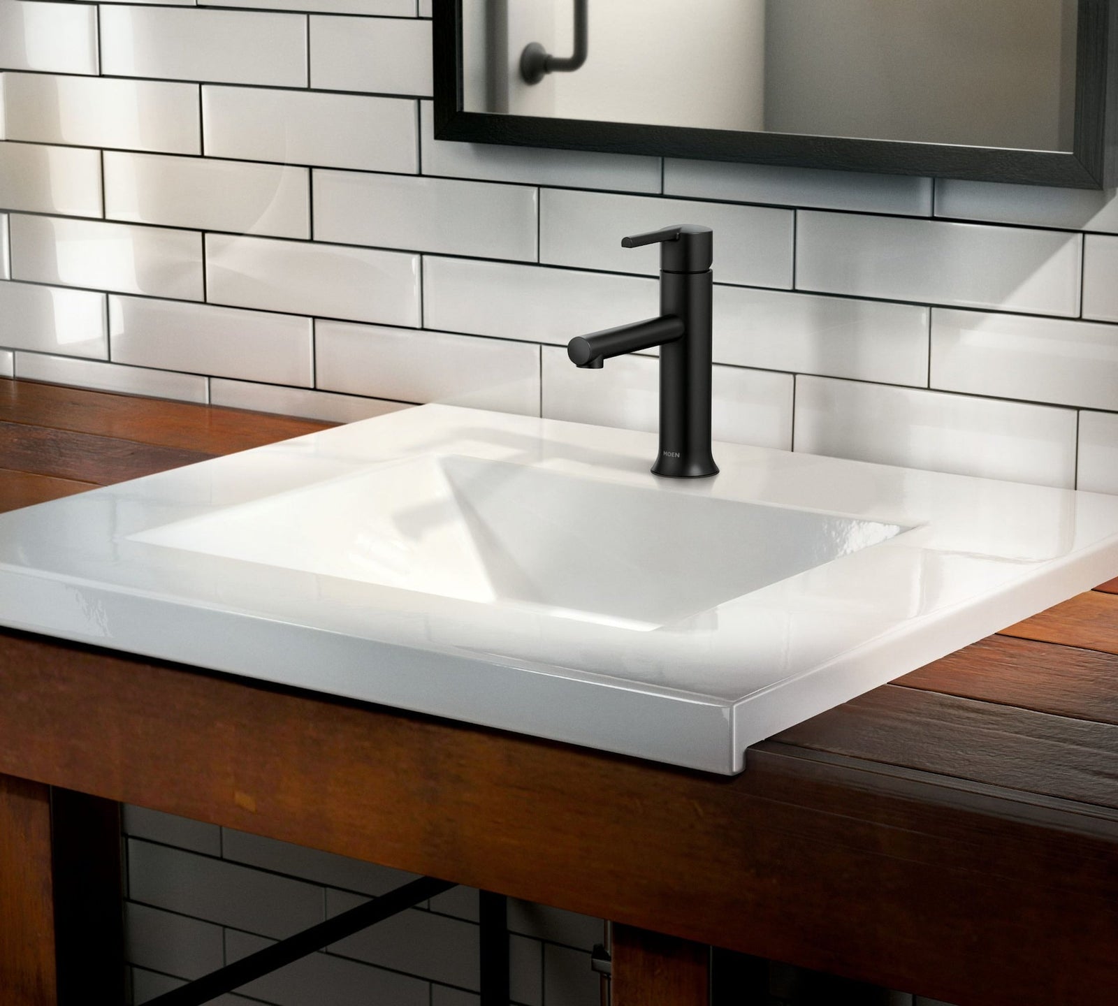 Arlys Single Handle Bathroom Faucet, Matte Black N1D5 - product image 5