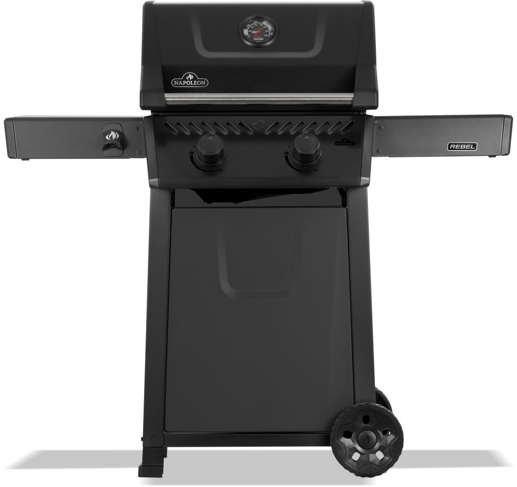 Rebel 365 2-Burner LP Gas BBQ, Matte Black K6W0 - product image 1
