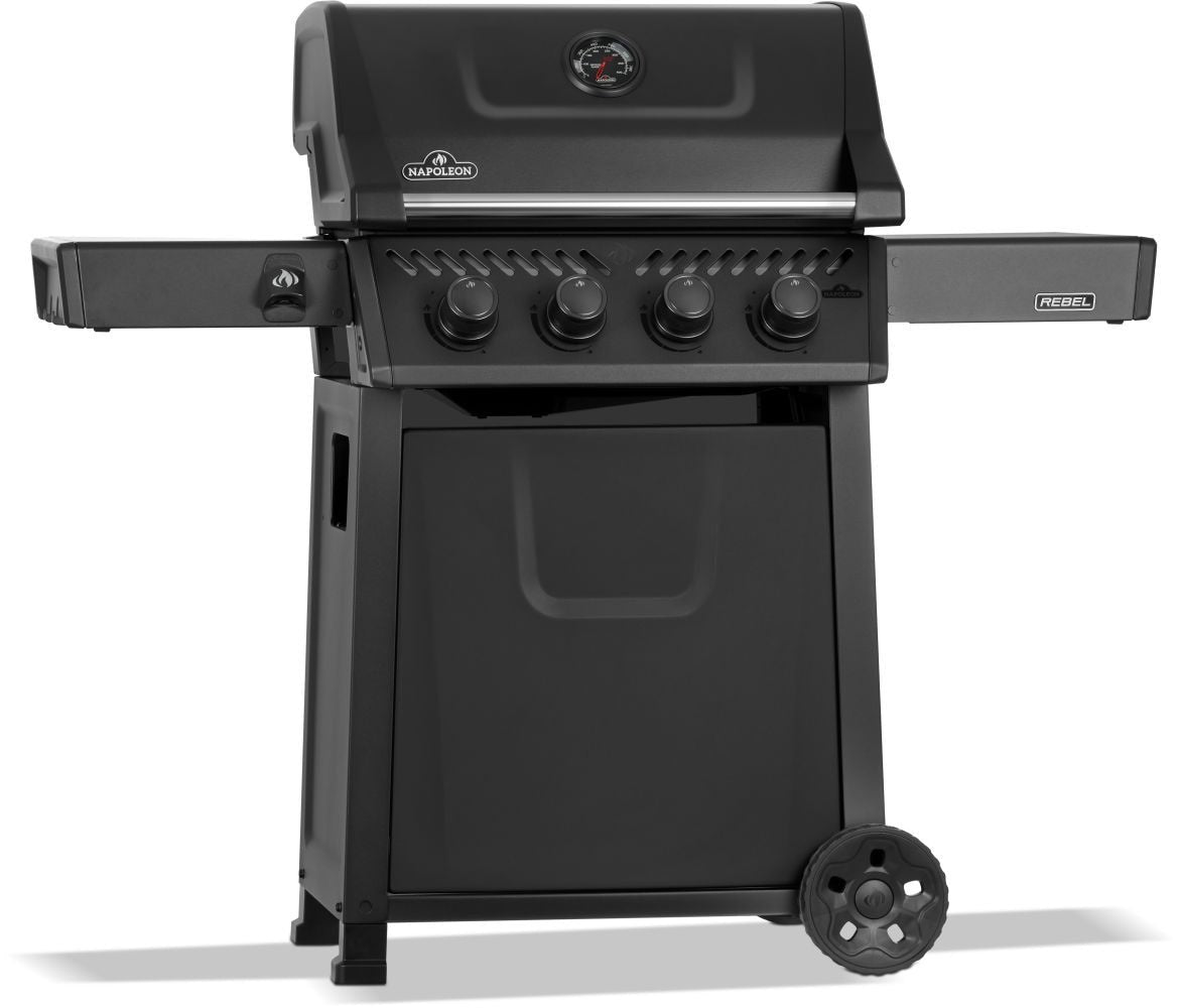 Rebel 425 4-Burner LP Gas BBQ, Matte Black H9U5 - product image 1
