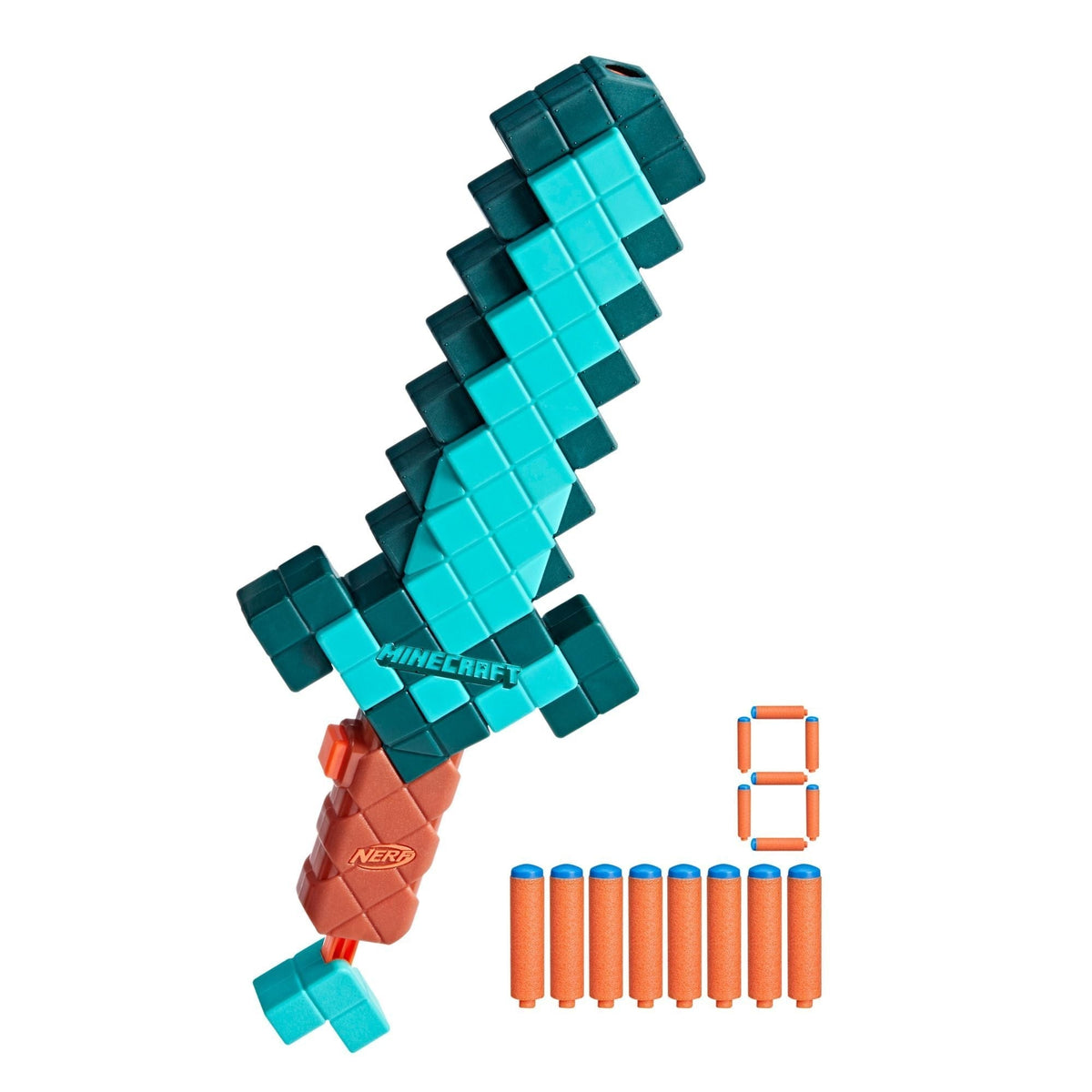 Minecraft Diamond Sword Dart Blaster with 8 N1 Darts J2A7 - product image 1