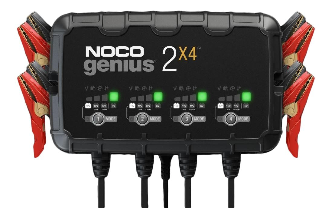 GENIUS2X4 Smart Battery Charger/Maintainer/Desulfator, 4-Bank, 8-Amp, 6V/12V A8B2 - product image 1